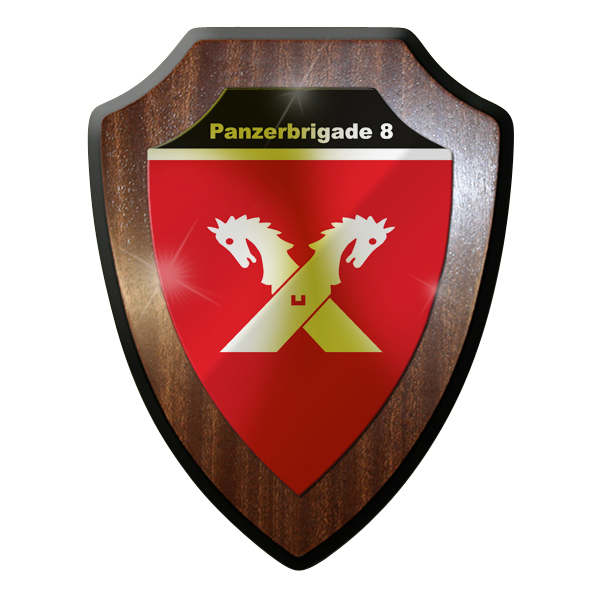 Wappenschild - Panzerbrigade 8 Kampfpanzer Leopard Panzer Bundeswehr Bw #9285