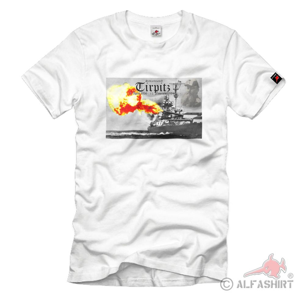 Militär Schlachtschiff Tirpitz Kriegsschiff Seeschlacht Marine T Shirt   #2344