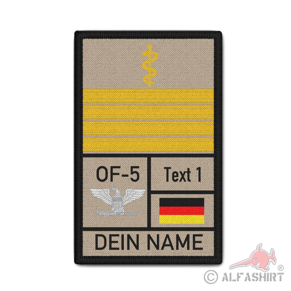 Rank Patch BW Fleet Doctor Navy Bundeswehr Captain Rank FlArzt FLA # 37463