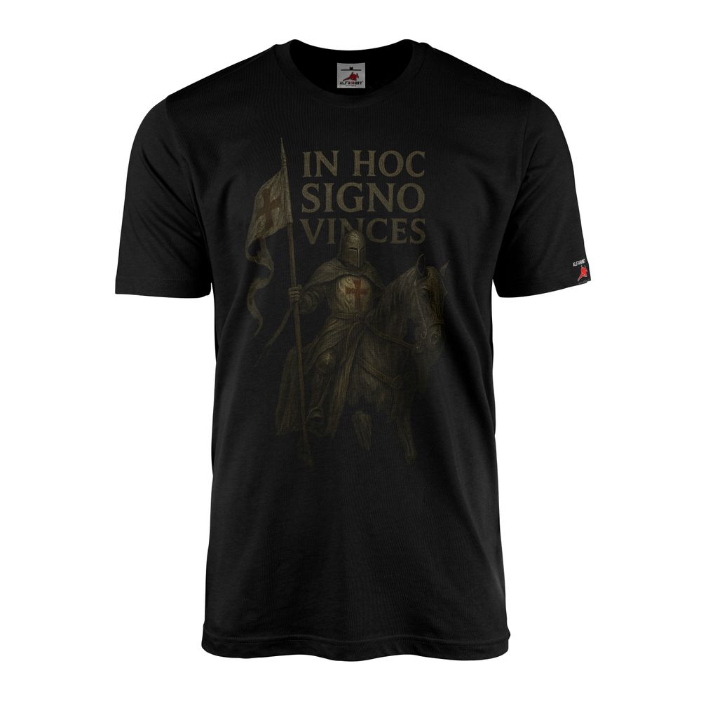 T-Shirt In Hoc Signo Vinces Templer Pferd Mittelalter Fans Ritteroptik #46423 T-Shirt In Hoc Signo Vinces Templer Pferd Mittelalter Fans Ritteroptik #46423