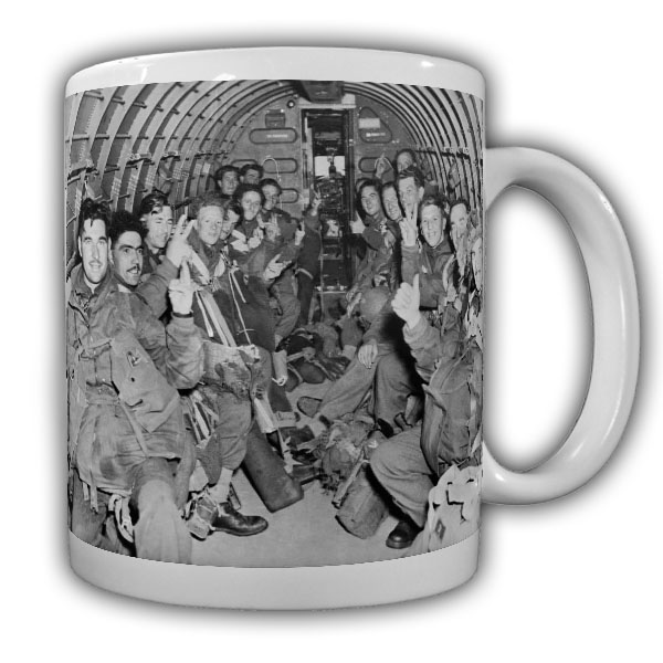 Tasse Us Bomber Kaffebecher Flugzeug Airborne Fallschirmspringer #22208
