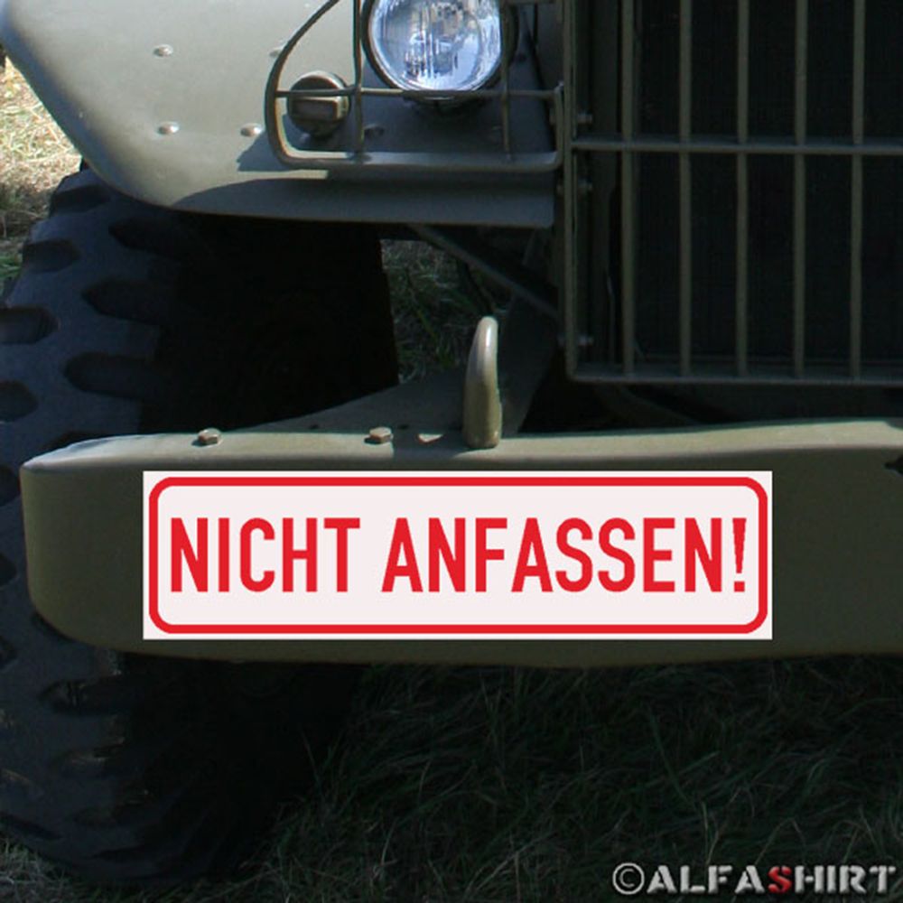 Magnetic Sign Do not Touch Museum Exhibition Show Shield BW Military # A289