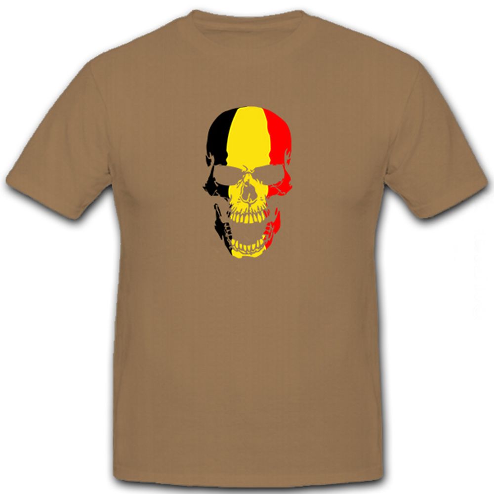 Skull Belgien- T Shirt #6485 
