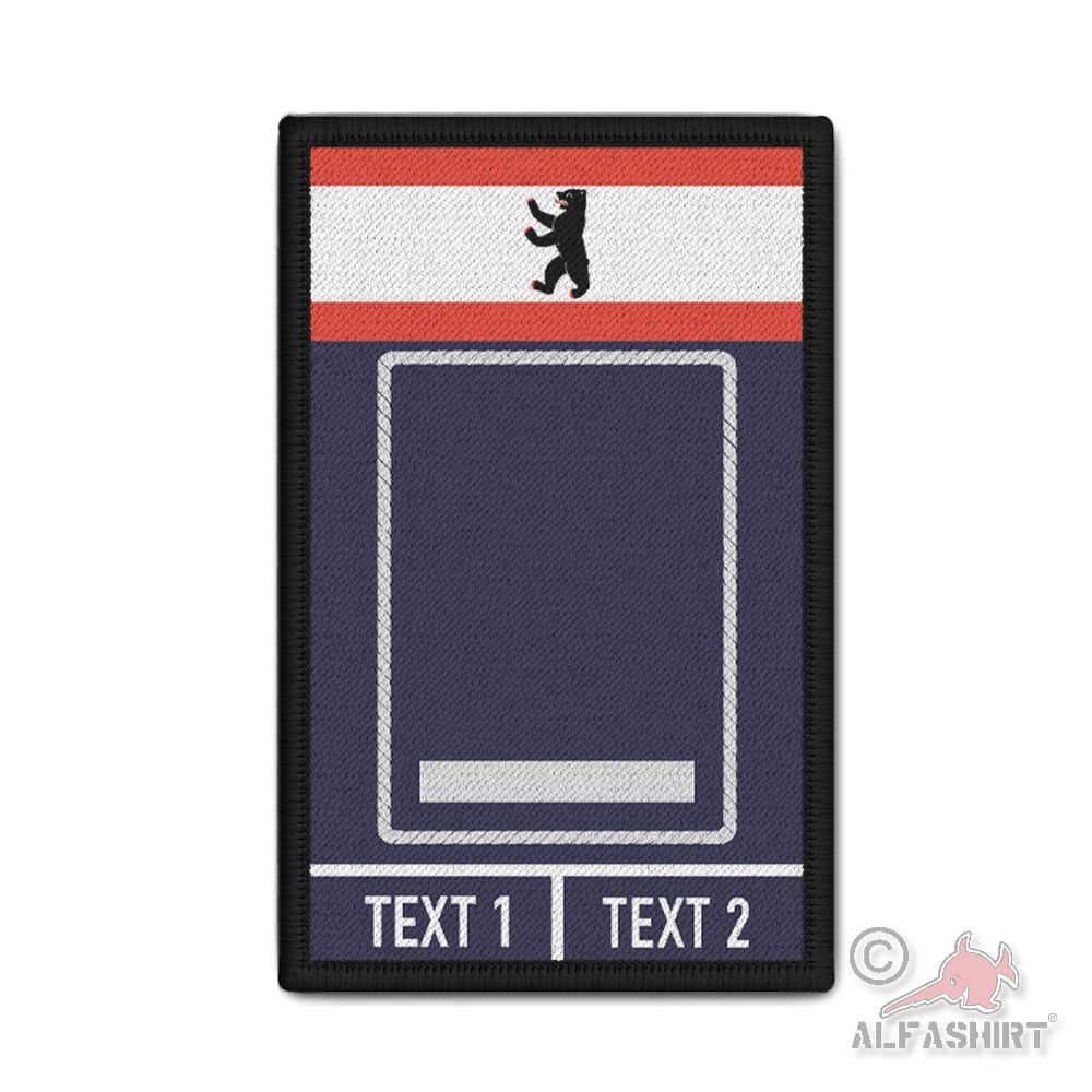 Patch Feuerwehr feuerwehrtechnischer Dienst Berlin BE Silber BI #45076