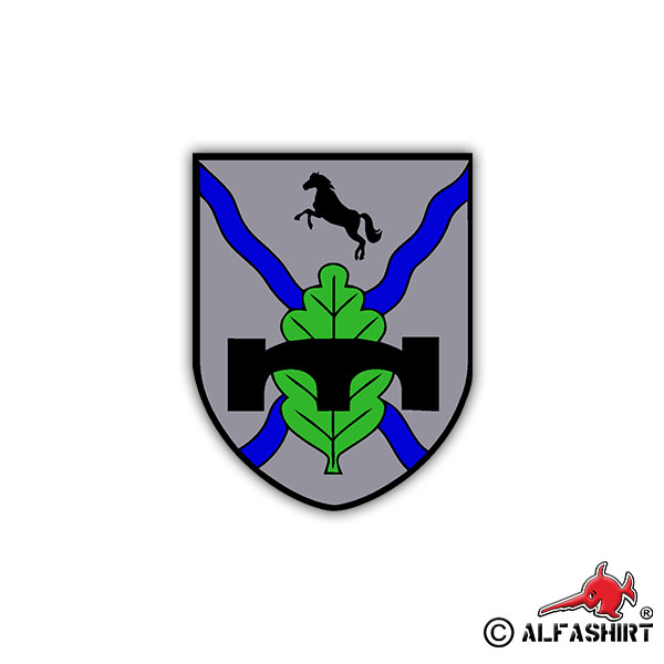 Aufkleber/Sticker PiRgt 100 Minden Wappen Abzeichen Pionierregiment 7x5cm A1079