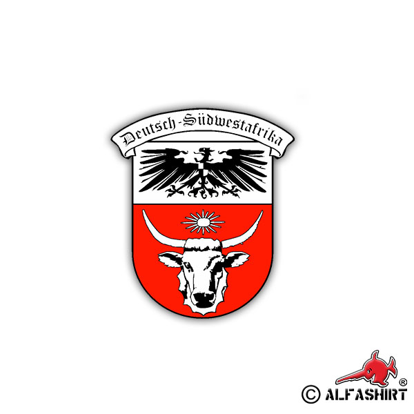 Sticker German Southwest Africa Colony Prussia Badge 6x7cm A1028