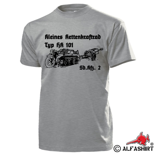 Kleines Kettenkraftrad Kettenkrad Typ HK 101 Wh Oldtimer SdKfz2 - T Shirt #15611