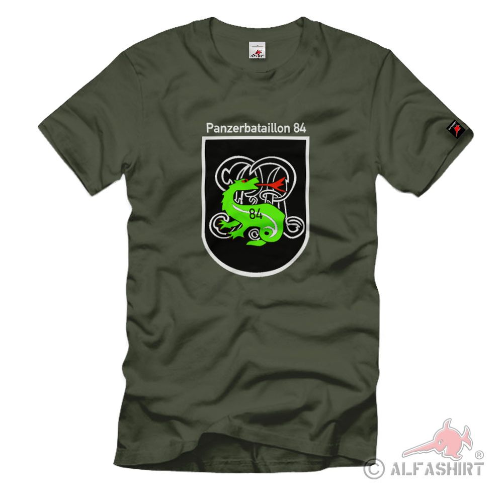 Panzerbataillon Lüneburg Panzer Btl 84 Bundeswehr Dragon Coat of Arms - T Shirt # 1340