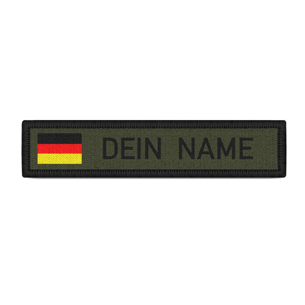 Namenspatch BW Deutschland personalisiert Fahne Uniform Olivgrün gestalten#27141