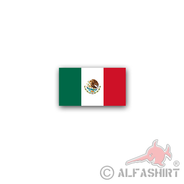 Aufkleber/Sticker Mexiko Flagge México Bundesrepublik Nordamerika 12x7cm A3005