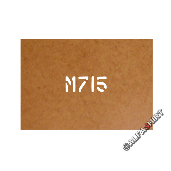 M715 Stencil stencil oil carton Painting template 2.5x6.5cm # 15226