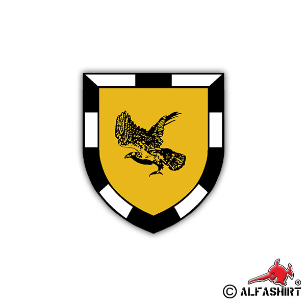 Sticker 3. PzGrenBtl 162 coat of arms Panzergrenadierbataillon 7x6cm A1266