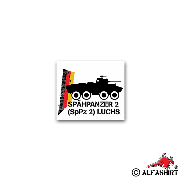 Sticker Spähpanzer 2 Lynx SpPz amphibious tank Radpz 8x7cm A2418