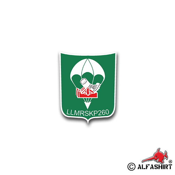 Aufkleber/Sticker  LLMrsKp 260 Luft Lande Mörser Kompanie FschJg 6x7cm A1567