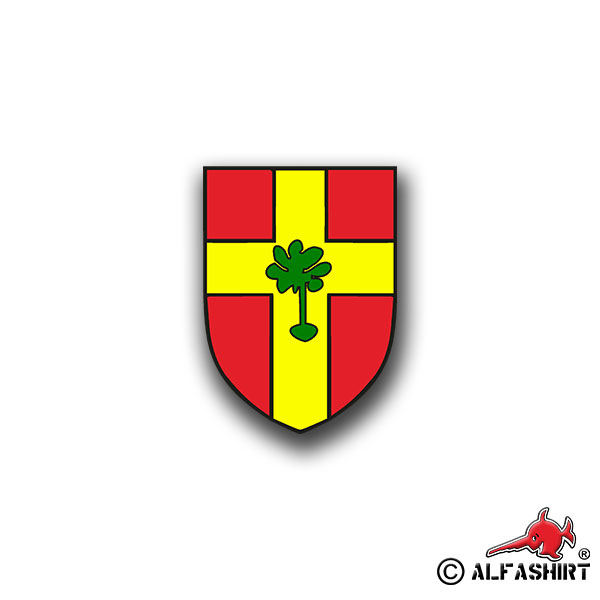 Aufkleber/Sticker Panzerbataillon 194 PzBtl Münster Leo Wappen Emblem 5x7cm A807