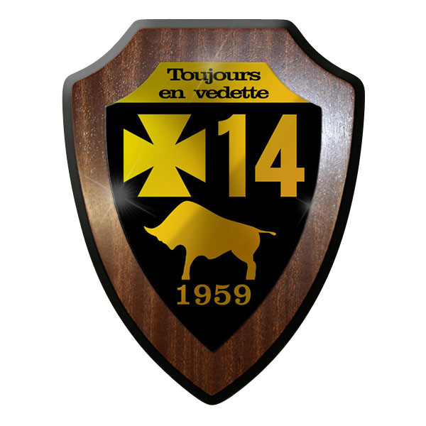 Wappenschild - PzBtl 14 Bundeswehr Panzer Abzeichen Emblem Hildesheim - #10408