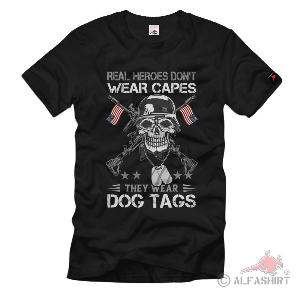 Superhero Cape Dogtag Soldier Army America Patriot T Shirt #40229
