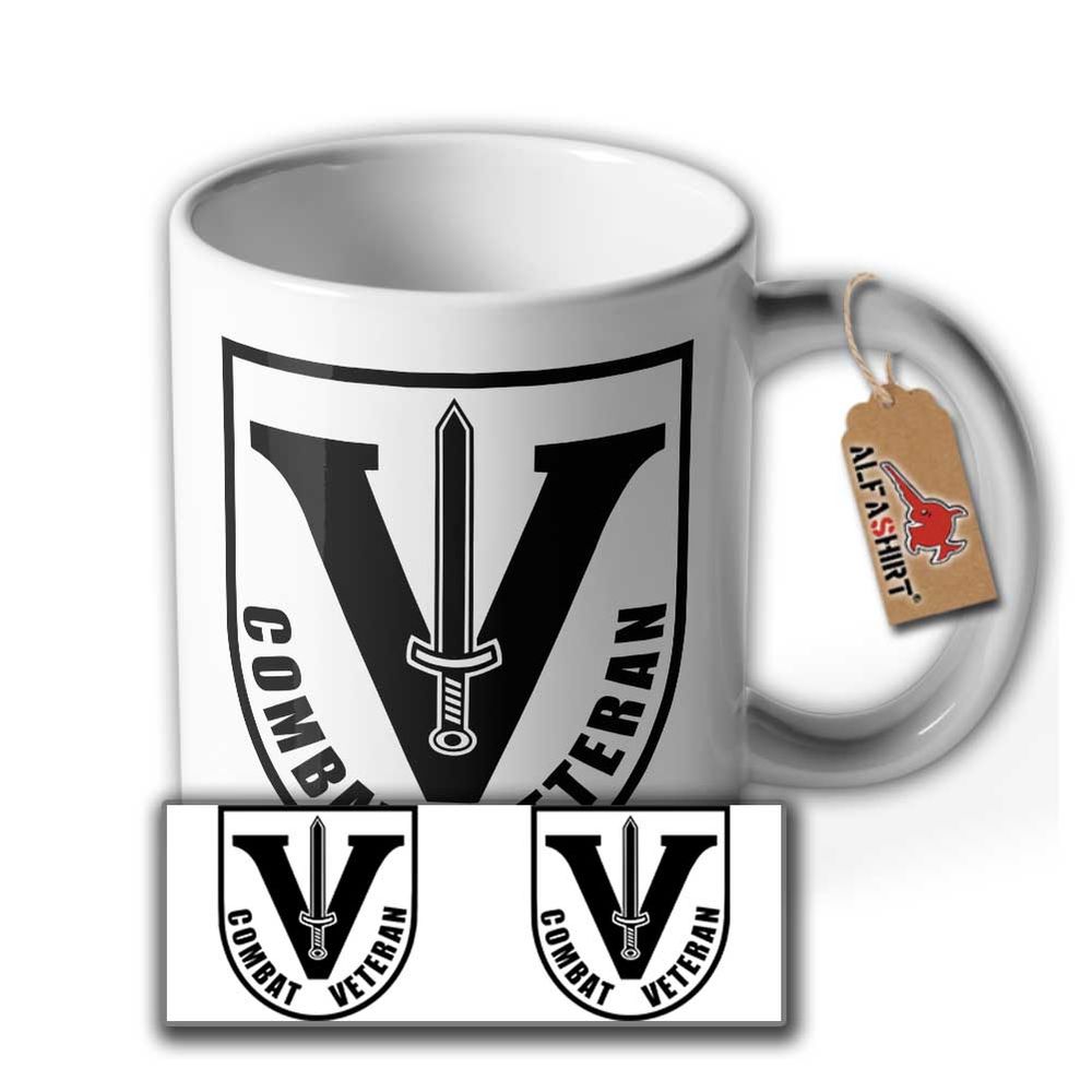 Tasse Combat Veteran e.V. Kaffee Tee Becher Keramik #47136