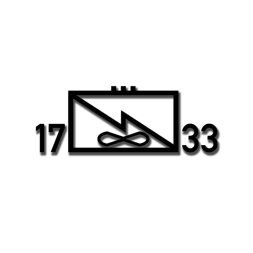 Aufkleber 41x15cm 17. Kompanie Fermmelderegiment 33 takitsches Zeichen #A7423