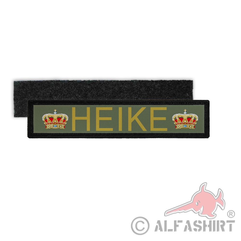 Patch Namensschild Heike Königin Humor Fun Kostüm Karneval Halloween #26399