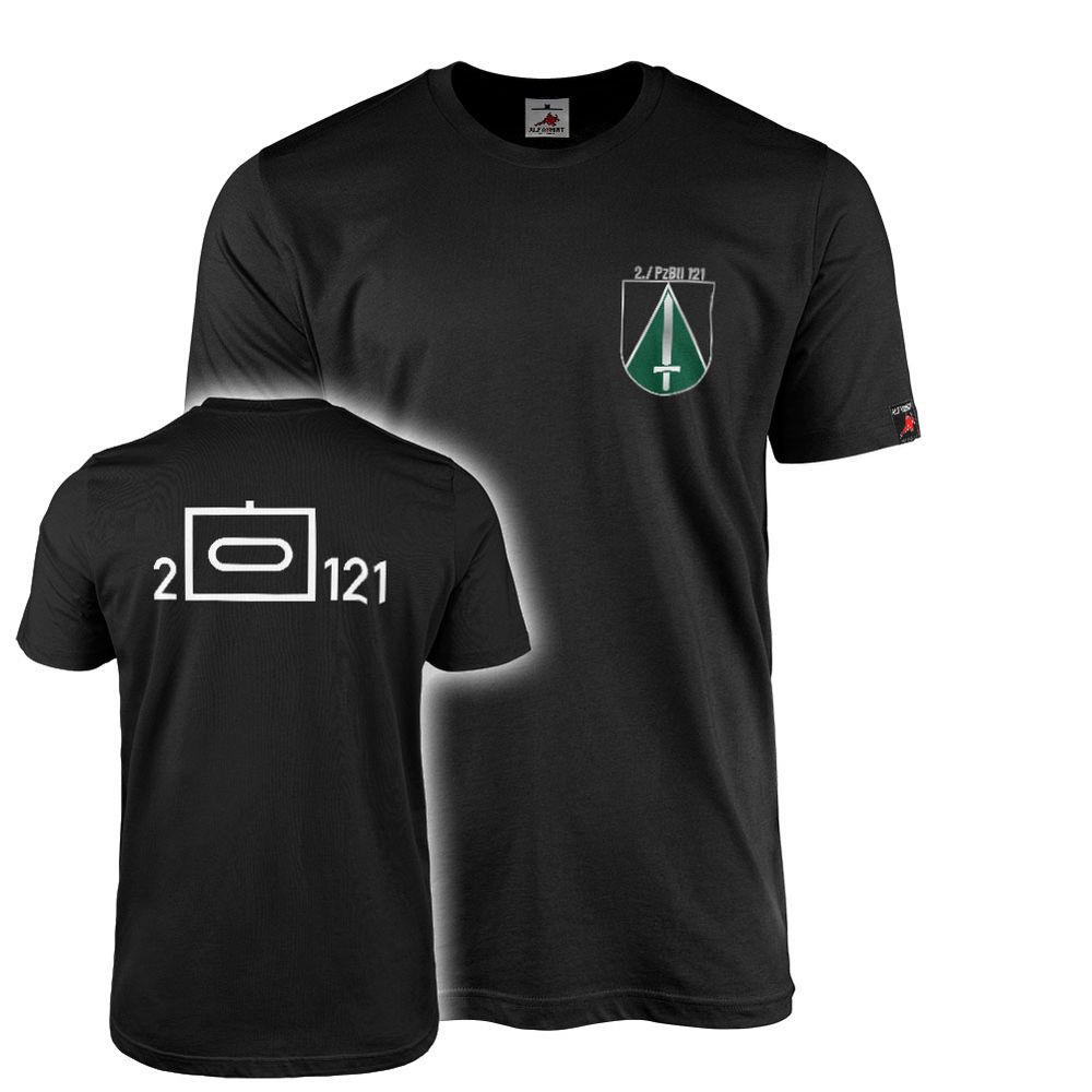 T-Shirt 2. Kompanie PzBtl Panzerbataillon 121 Panzertruppe BW  #47314