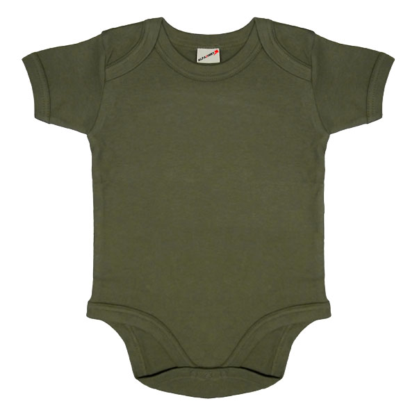 Baby Body Babystrampler Blanko Strampler Kleidung Kleinkind Säugling oliv #16928