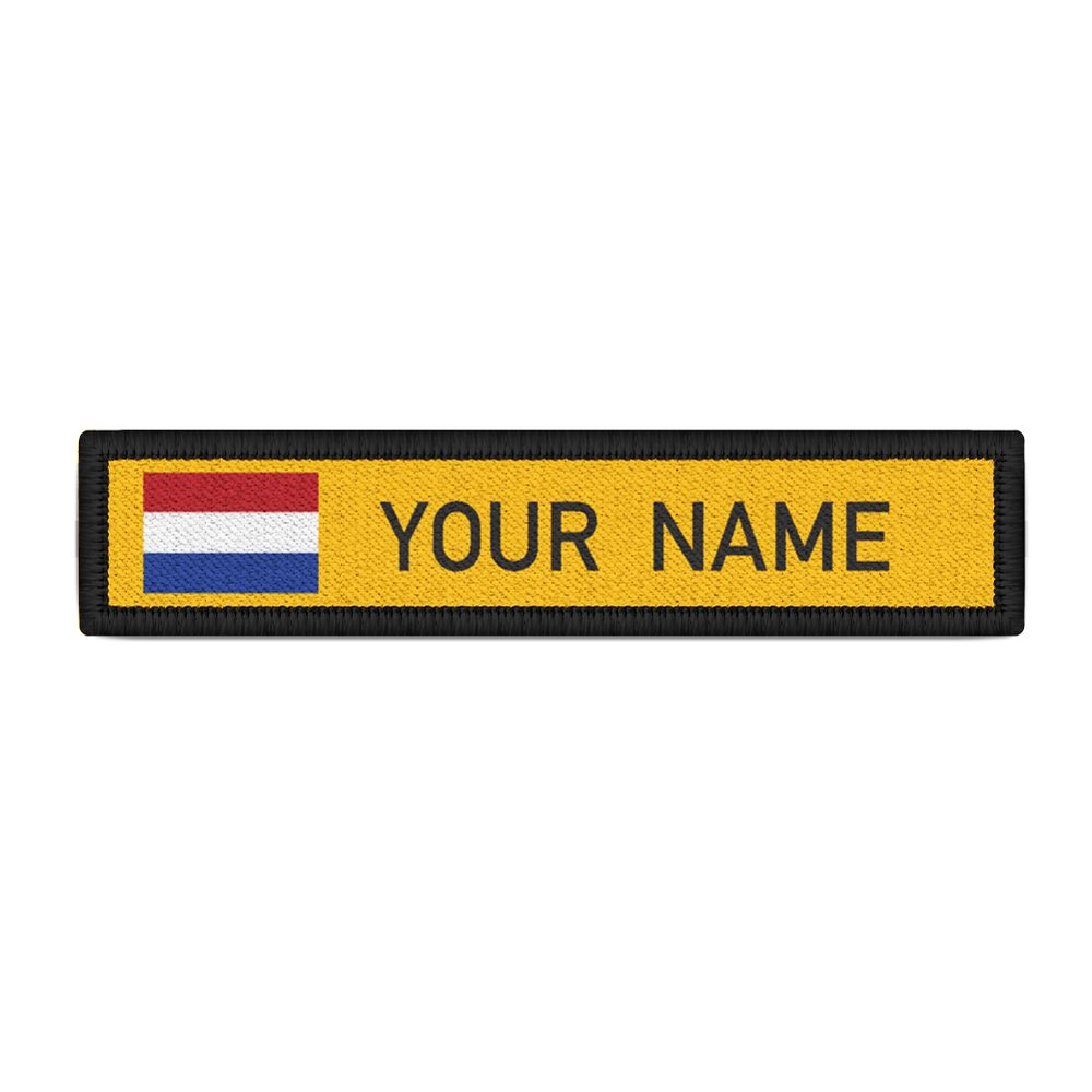 Namenspatch Niederlande Name Patch Landesflagge Holland Niederlädnisch #25261