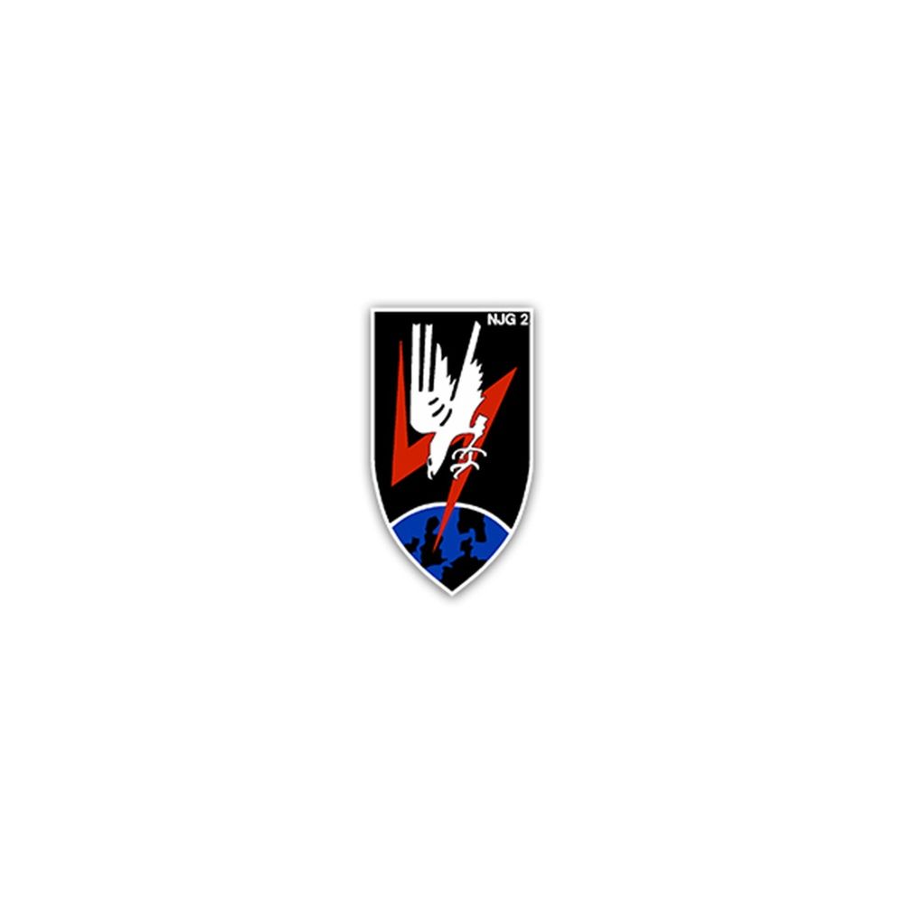 Sticker NJG 2 night fighter squadron Luftwaffe night fighter 8x14cm A5032