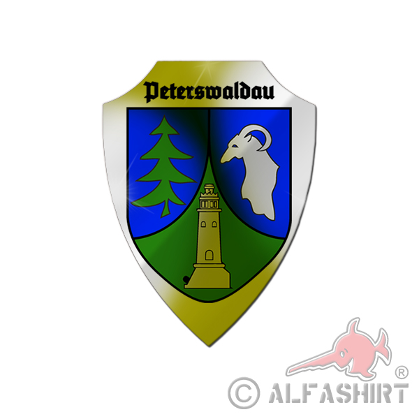 Aluschild Peterswaldau Schild Schlesien Niederschlesien Breslau Polen #25703