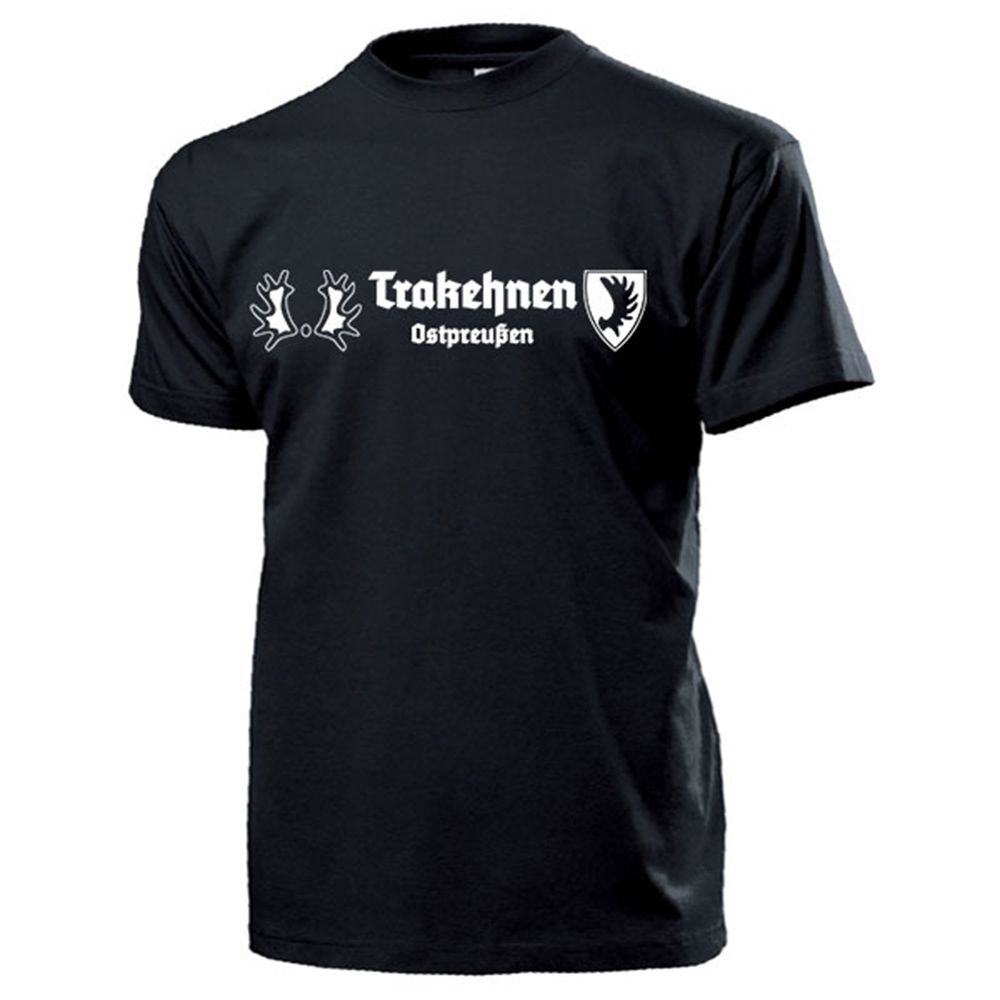 Trakehnen Ostpreußen Trakener Wappen Abzeichen Elchschaufel - T Shirt #14068
