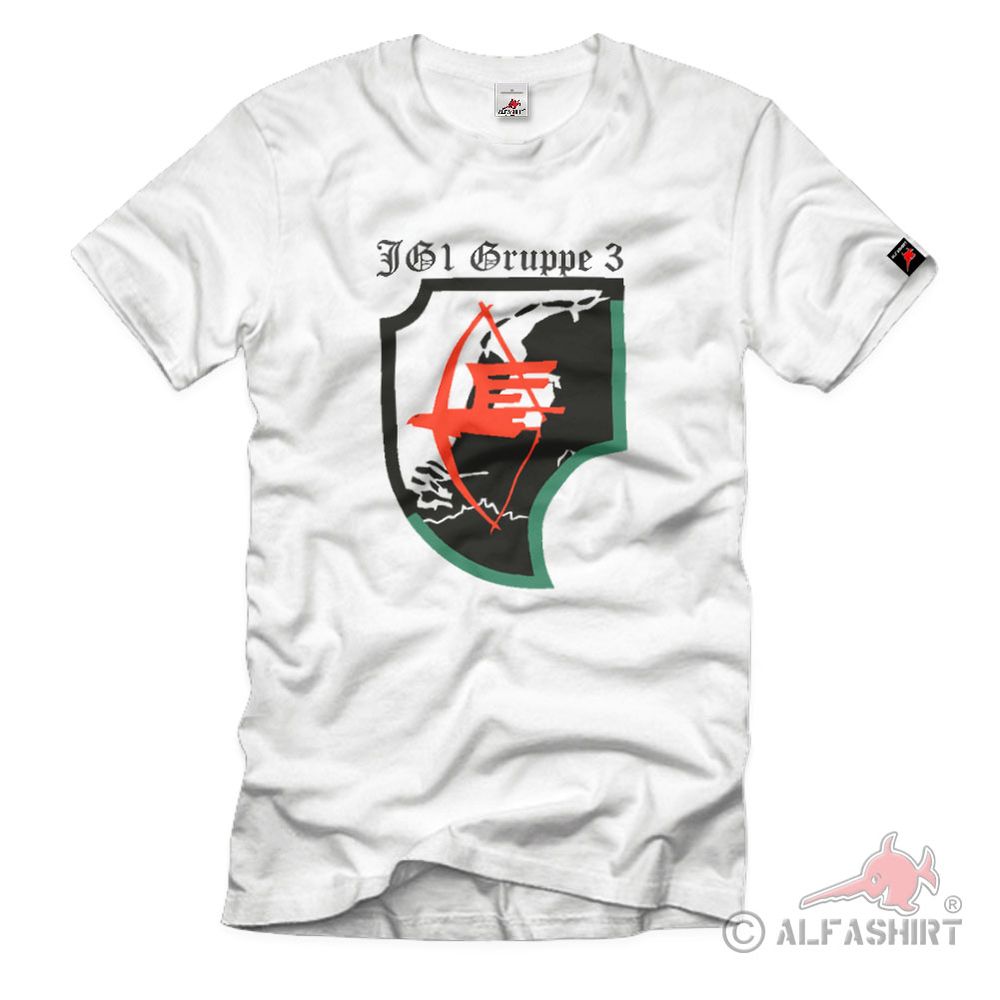 Jagdgeschwader 1 Gruppe 3 Gruppe Wappen Emblem Luftwaffe T-Shirt # 1711