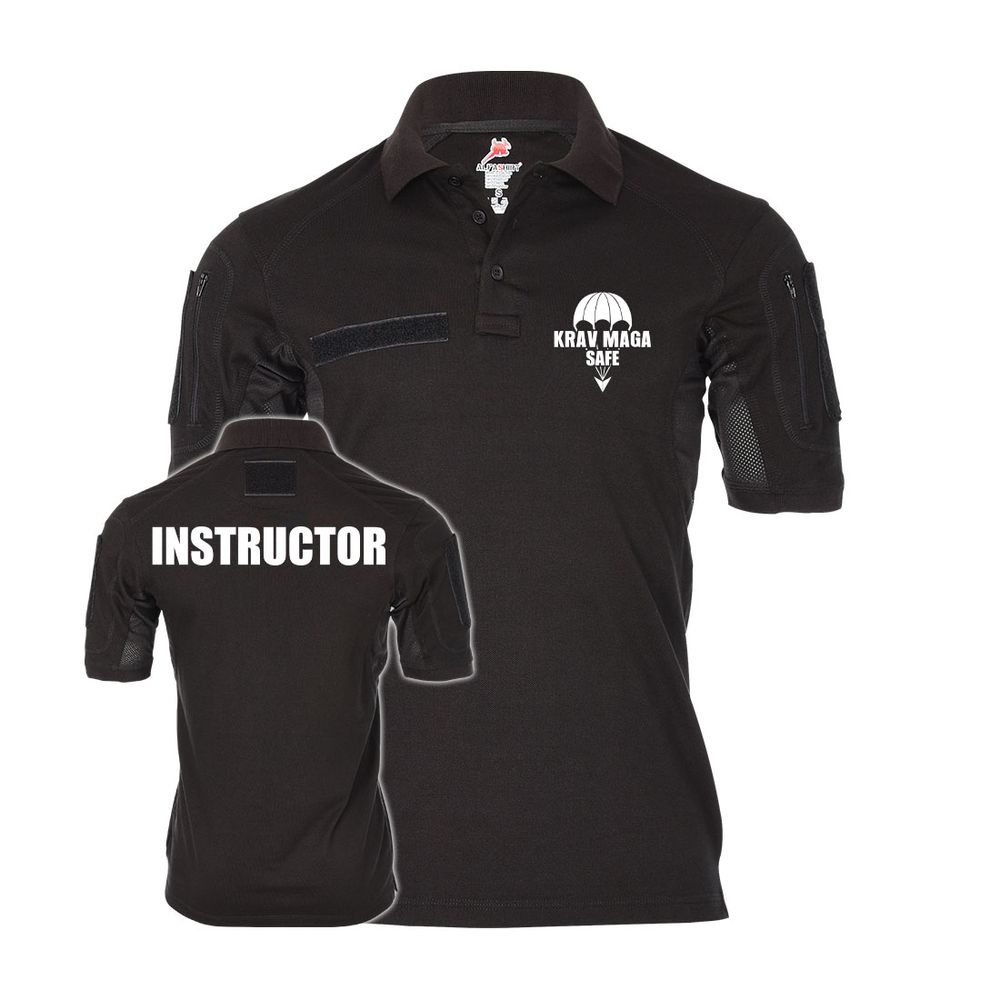 Tactical Polo INSTRUCTOR Krav Maga Trainer Ausbilder Kampfsport Training #46846