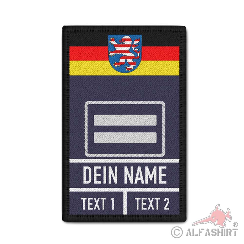 Rank Patch Feuerwehr Oberbrandmeister Hessen Dienstgrad Dein Name #37720