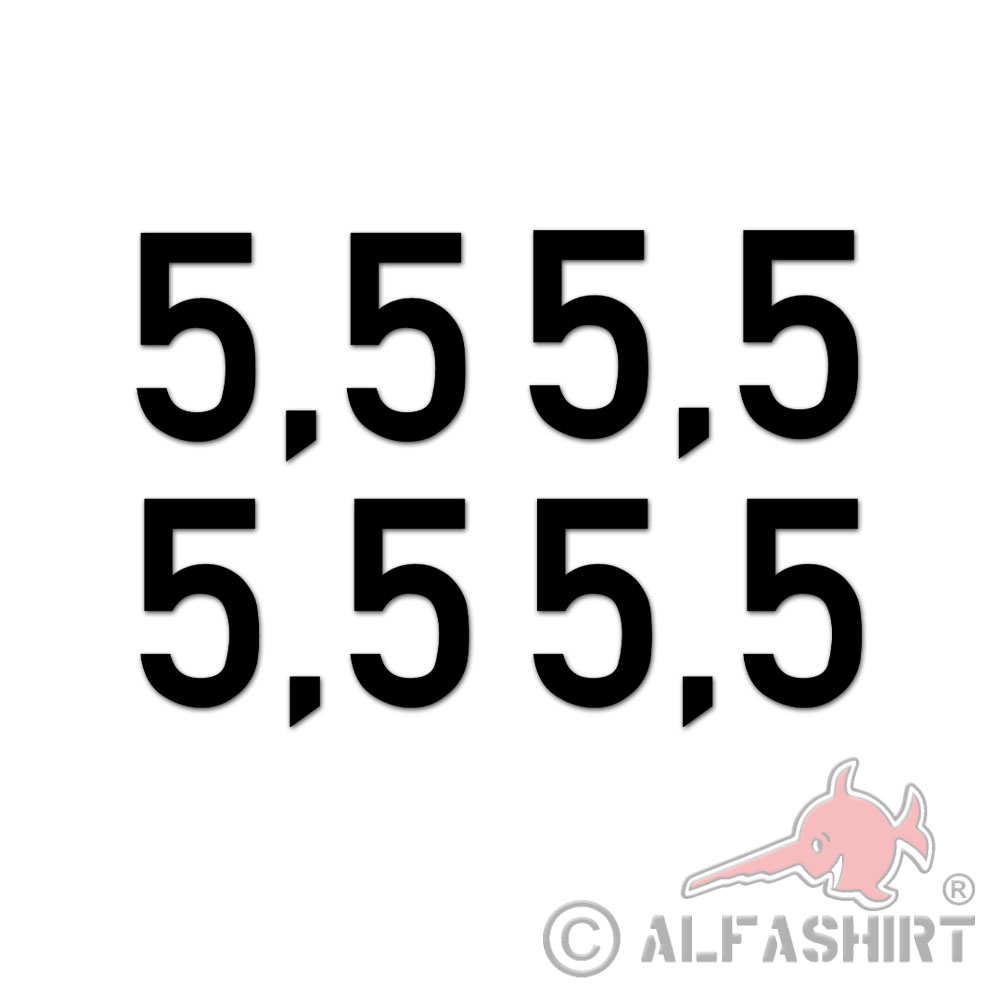 Aufkleber Set Schrift 5,5 7cm hoch #K02408