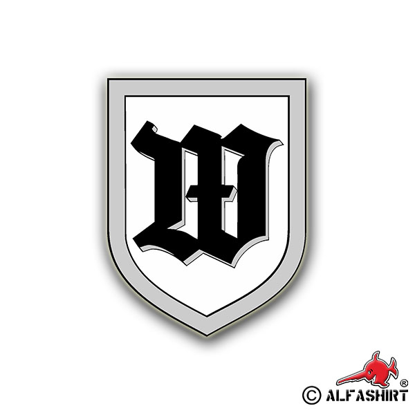 Sticker Guard Battalion Coat of Arms Parade BW Company Army 10x8cm A740