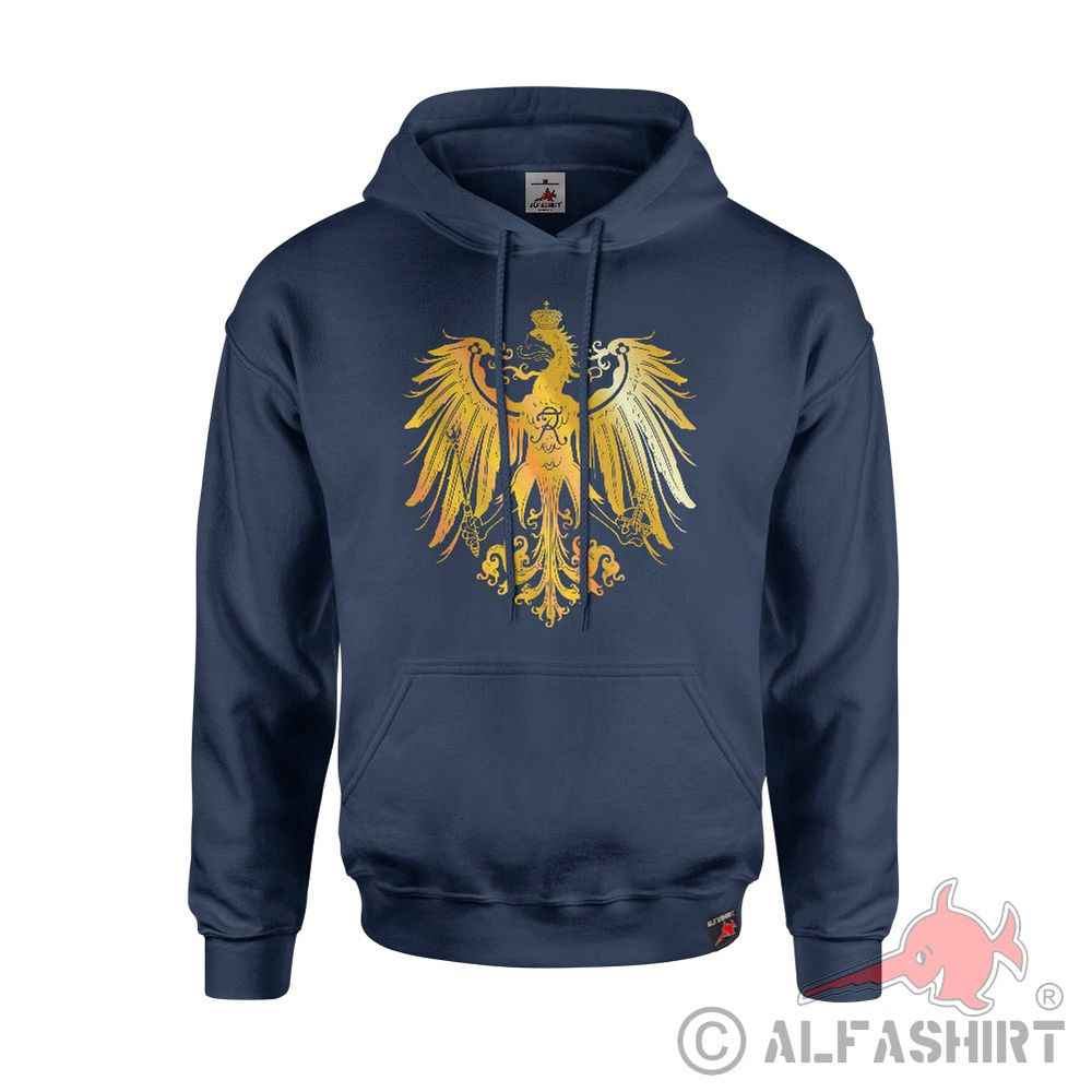 Hoodie Preußen Adler Wappen  Fridericus Rex Reichsapfel Zepter König#45671
