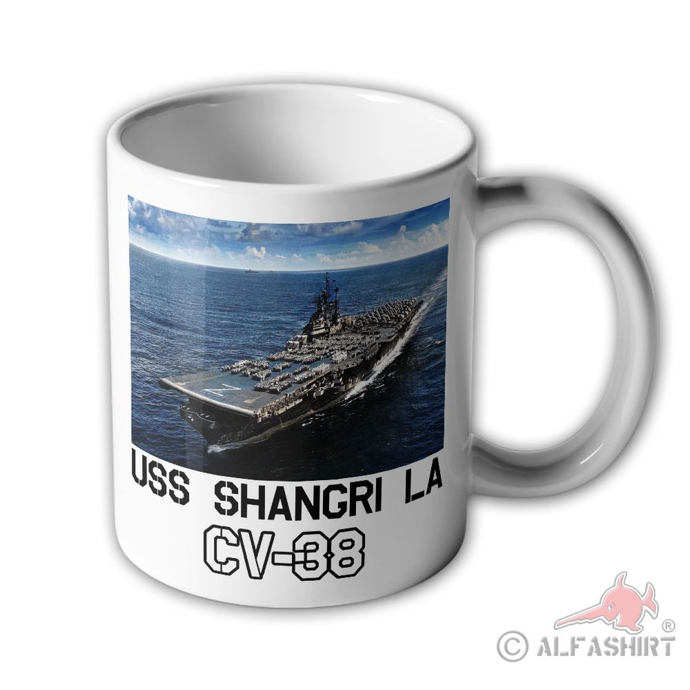 Tasse USS Shangri-La CV-38 Flugzeugträger Essex-Klasse United States #36939
