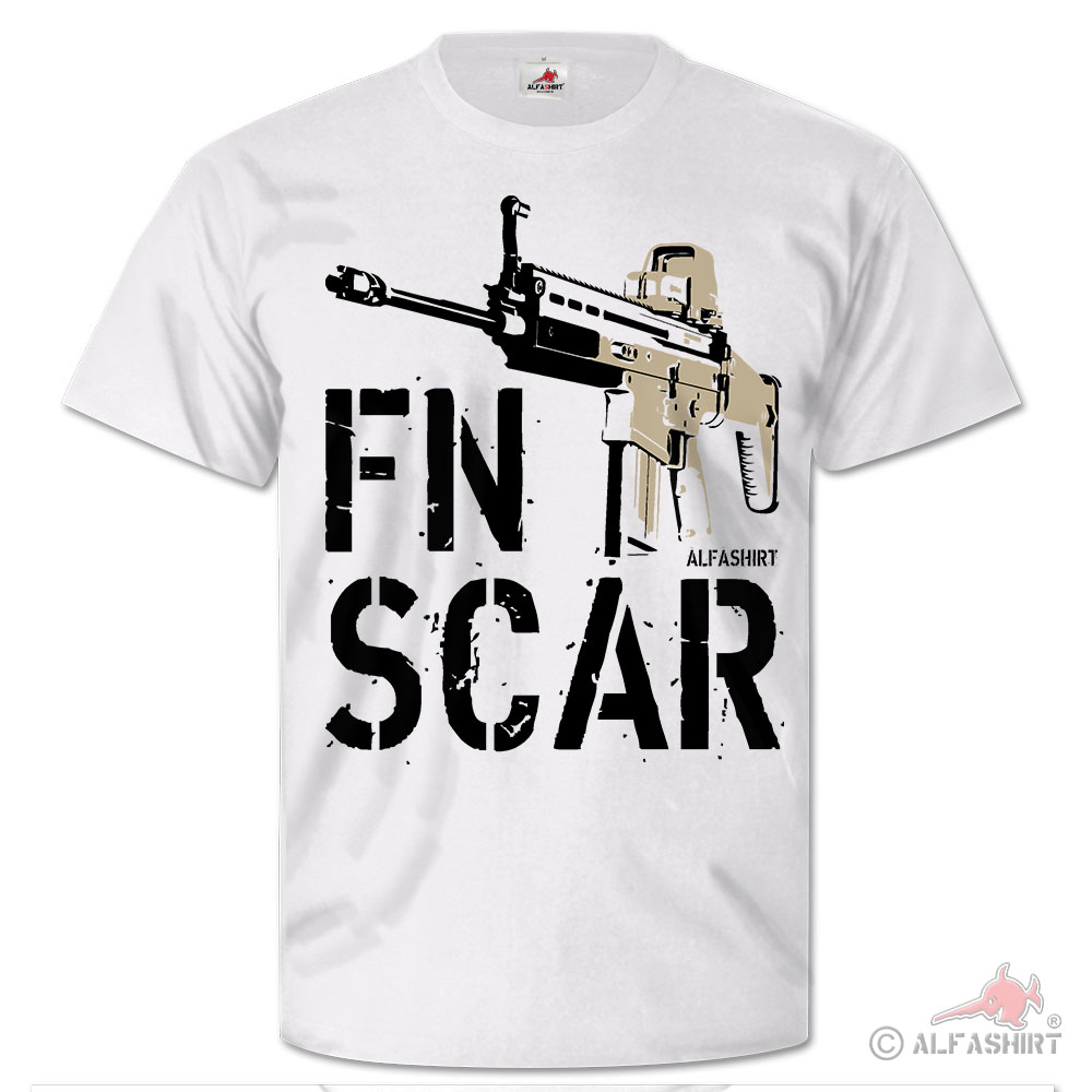 SCAR Rifle rifle assault rifle FN Airsoft Fan Gamer best favorit - T Shirt # 26663