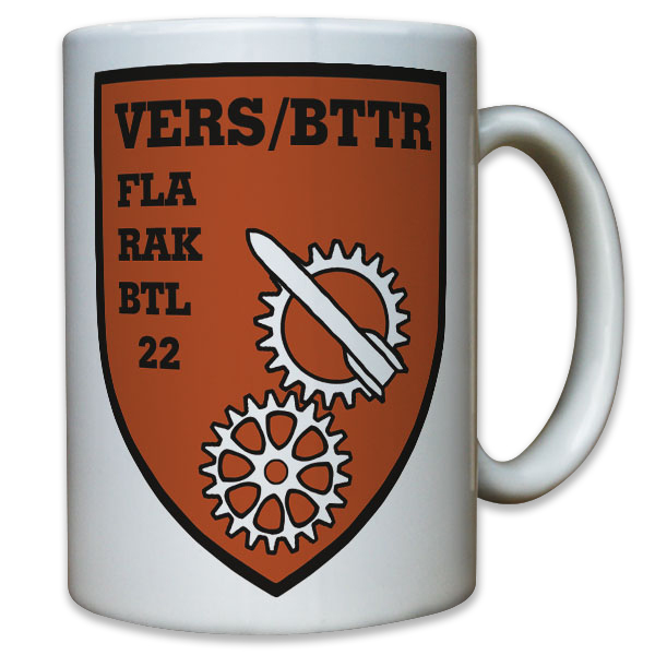 FlaRakBtl 22 Flugabwehrraketen Bataillon Batterie Bundeswehr - Tasse #11797