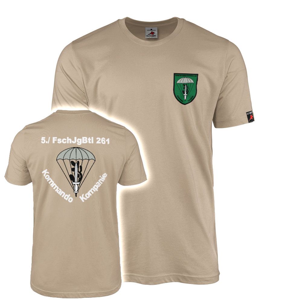 T-Shirt 5th Company FschJgBtl Paratrooper Battalion 261 Command #46499