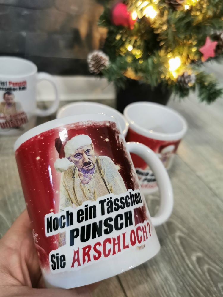 Mug Alfred Tetzlaff Christmas Mug You Asshole Punch Merry Christmas Fun Cult TV Series Gift 70s #43355