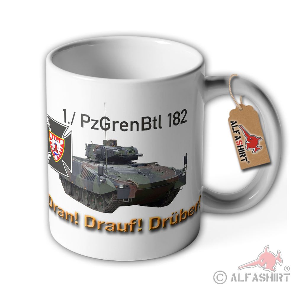 Tasse 1 PzGrenBtl 182 Panzergrenadier-Bataillon Bas Segeberg Bundeswehr  #39187