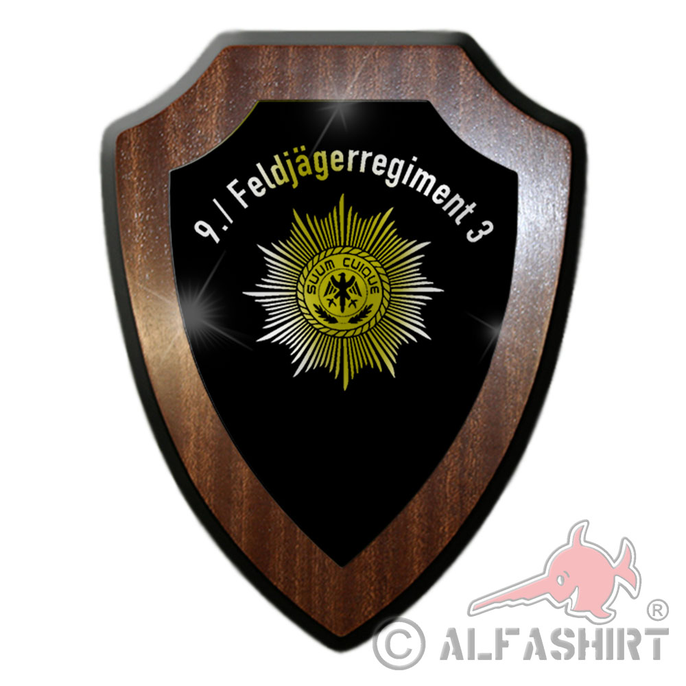Wappenschild 9 FjgRgt 3 Feldjägerreiment Feldjäger BW Kompanie Einheit #27096
