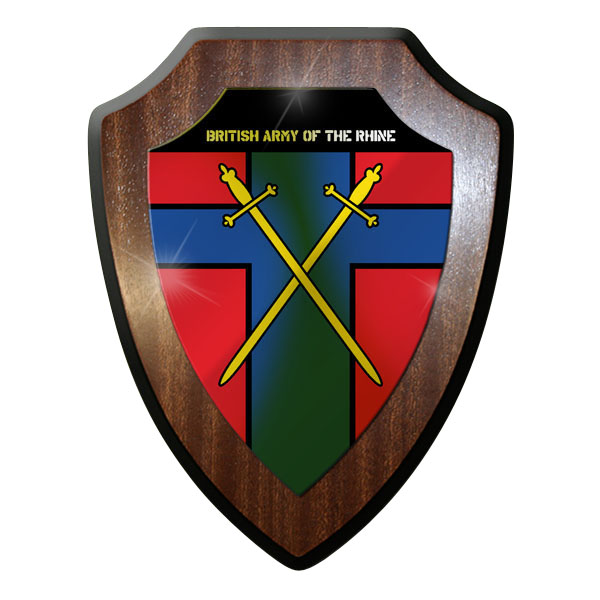 Wappenschild / Wandschild / Wappen - British Army Of The Rhine BAOR #10188 w