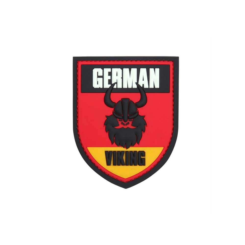 Patch German Viking 3D Rubber Wikinger Krieger Deutschland 8,5x7cm #23283