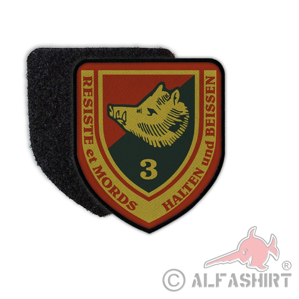 Patch 3 Battalion of the Ardennes Hunters Velcro Badge Uniform # 36214