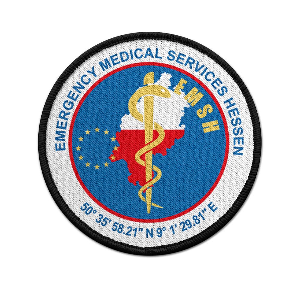 Patch EMSH Rettungsdienst Hessen Krankenhaus Sanitäter Arzt Doktor Uniform #32765