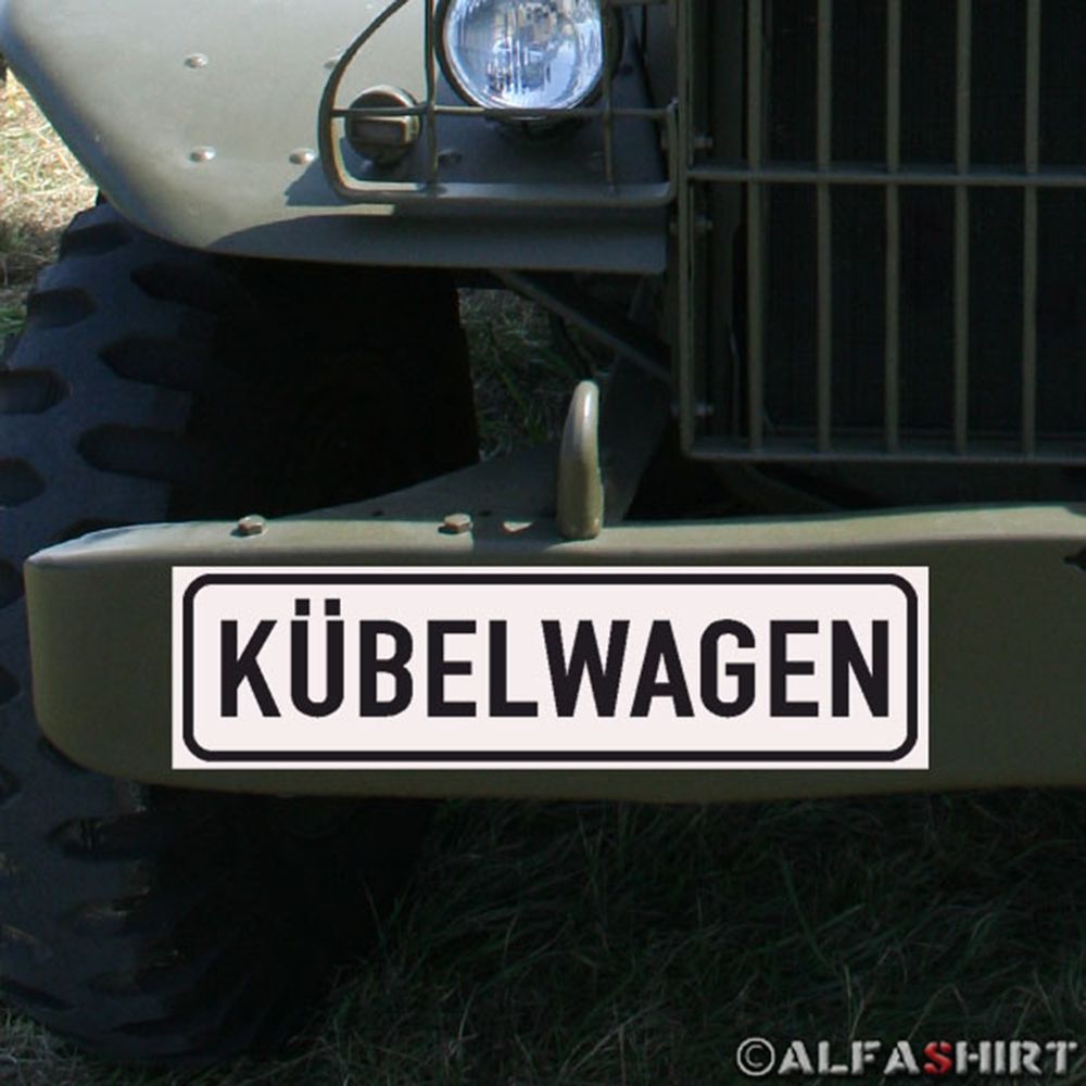 Magnetschild Kübelwagen für KFZ Fahrzeuge passend für Typ 181 Kübel #A166