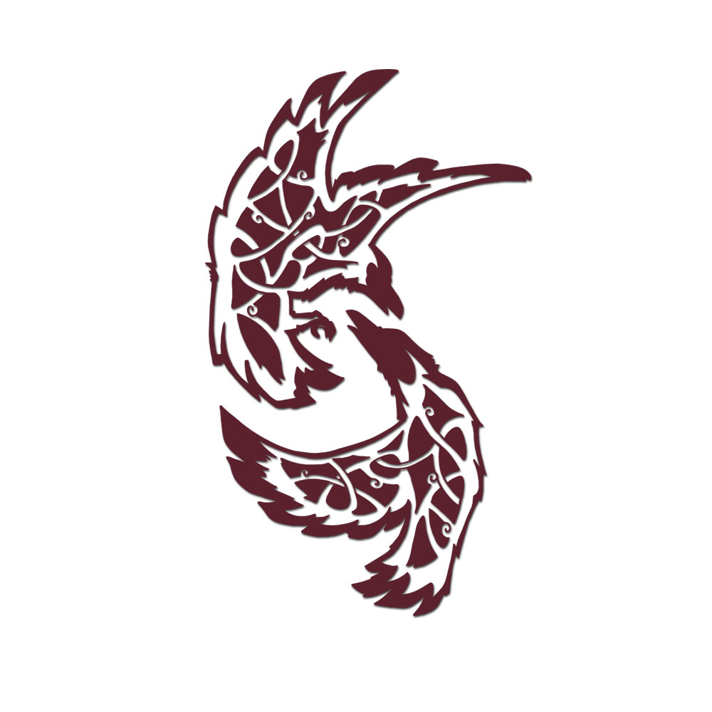 Hugin and Munin 18x34cm sticker ravens Odin Odin's ravens Viking Thor A5588