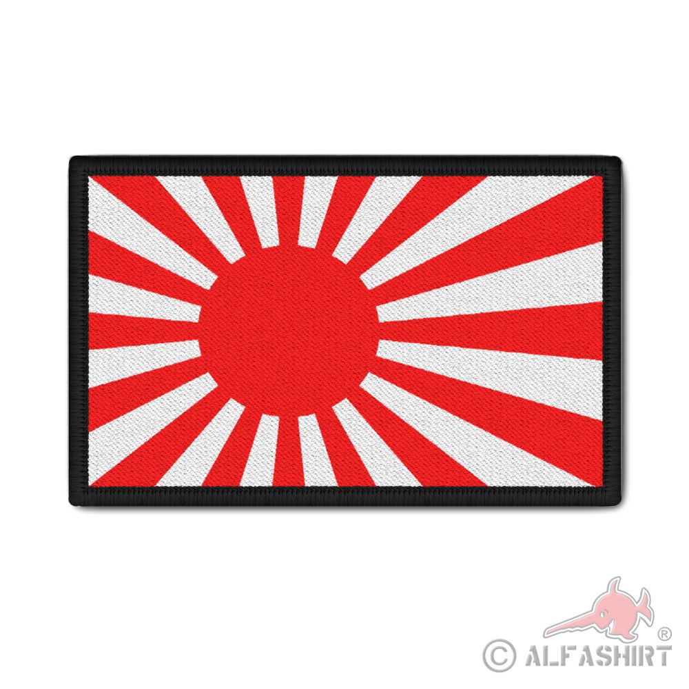 Patch 9,8x6cm Japan  Fahne Flagge  Sonne Militärflagge #42483